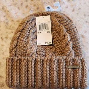 Michael Kors Brown Cable Knit Beanie